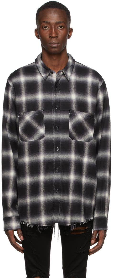 amiri plaid shirt|amiri clothing for men.